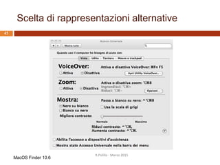 Vocabolario personalizzabile
R.Polillo - Marzo 2015
44
Ning, 2009
 