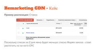 Remarketing GDN - Кейс
 