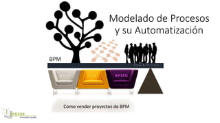 BPM
F l ow & P r o c e s s
SOA BPMNBPEL
Modelado de Procesos
y su Automatización
Como vender proyectos de BPM
 