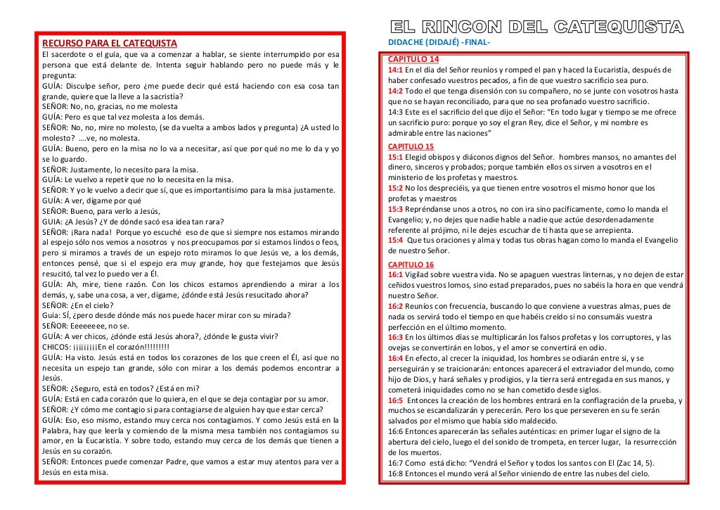 RECURSO PARA EL CATEQUISTA
El sacerdote o el guía, que va a comenzar a hablar, se siente interrumpido por esa
persona que ...