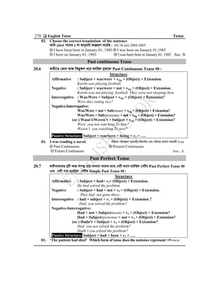 20. tense (english tutor by kabial noor) [www.itmona.com] | PDF