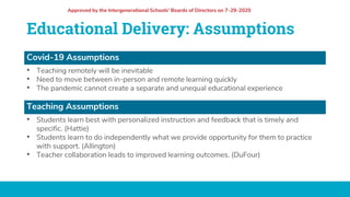 2020 - 2021 Boundless Learning School Reopening Plan | PPTX