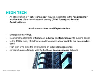 history of contemporary architecture - 20. Post Modern Movement, High ...
