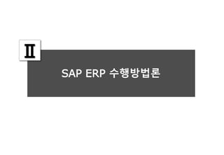 SAP ERP 수행방법론
Ⅱ
 
