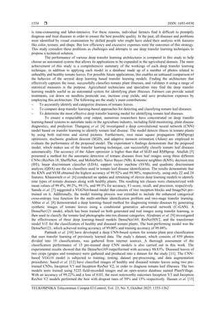Deep transfer learning based disease detection and classification of ...