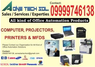 All types of Computers, Projectors, Printers and MFD's Repairing/Services Experts