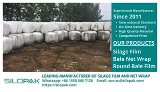 Silage film, bale net wrap and bale film manufacturer from China, Wholesale Price