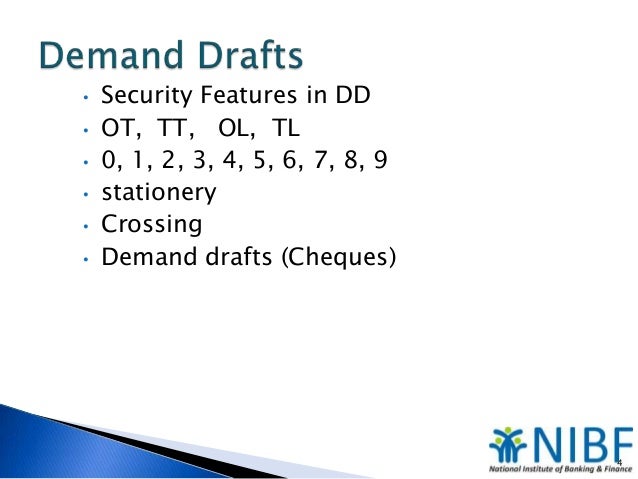 draft bank español Demand Draft