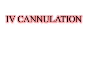 IV CANNULATION
 
