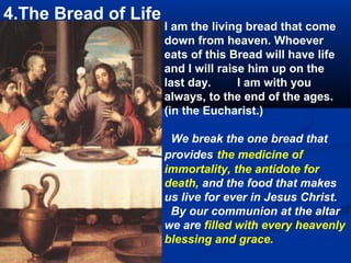 2A. The Eucharist is the same sacrifice as on Calvary

                            “In the Eucharist the
                            sacrifice of Christ becomes
                            also the sacrifice of the
                            members of his Body. The
                            lives of the faithful, their
                            praise, sufferings, prayer,
                            and work are united with
                            those of Christ and with his
                            total offering. Christ’s
                            sacrifice present on the altar
                            makes it possible for all
                            generations of Christians to
                            be united with his offering.”
                            (Catechism)
 
