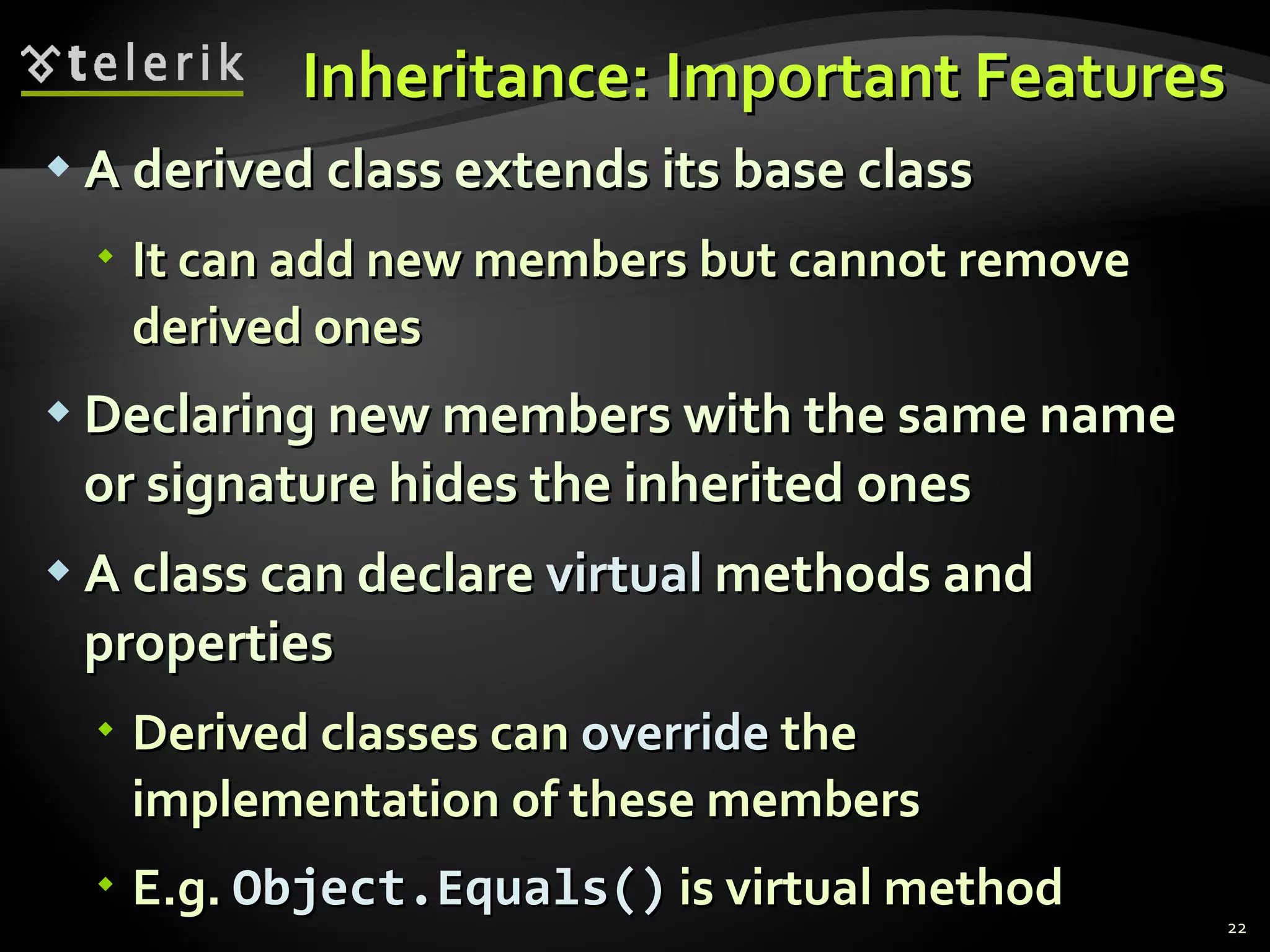 20. Object-Oriented Programming Fundamental Principles | PPT