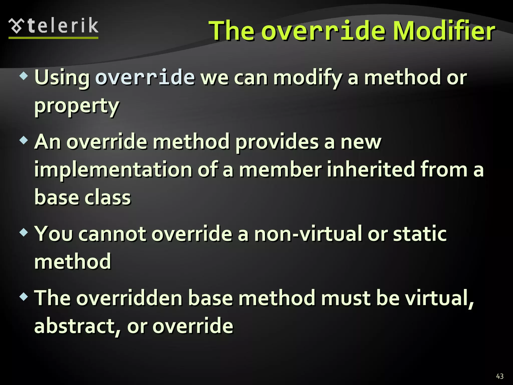 20. Object-Oriented Programming Fundamental Principles | PPT