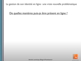 Conférence ISEG : Identité  numérique,  Blogs  &  Monétisation