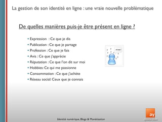 Conférence ISEG : Identité  numérique,  Blogs  &  Monétisation