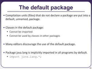 20-packages-jar.ppt | Programming Languages | Computing