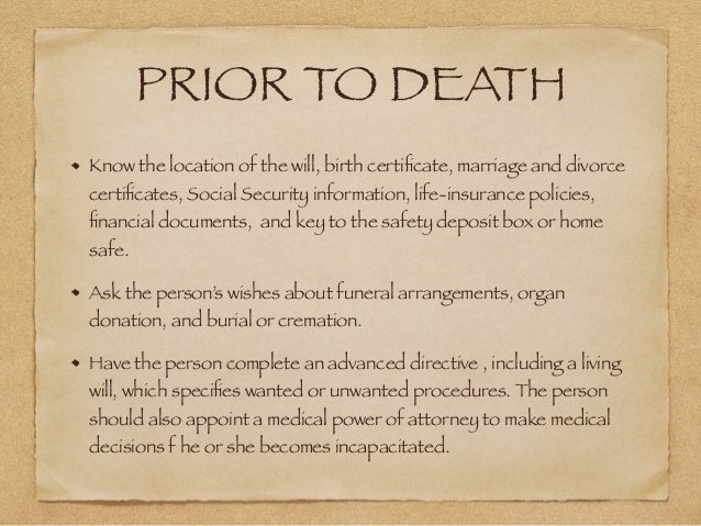 What to Do After Someone Dies - A Checklist