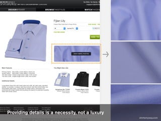 Providing details is a necessity, not a luxury
shirtsmyway.com
 