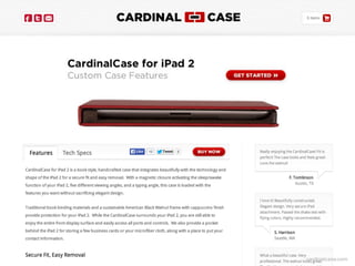 tktk - can create a dedicated collection
link.comcardinalcase.com
 