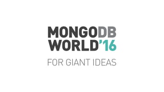 MongoDB World 2016: Deciphering .explain() Output