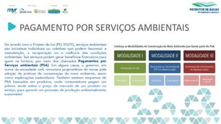 PAGAMENTO POR SERVIÇOS AMBIENTAIS
 