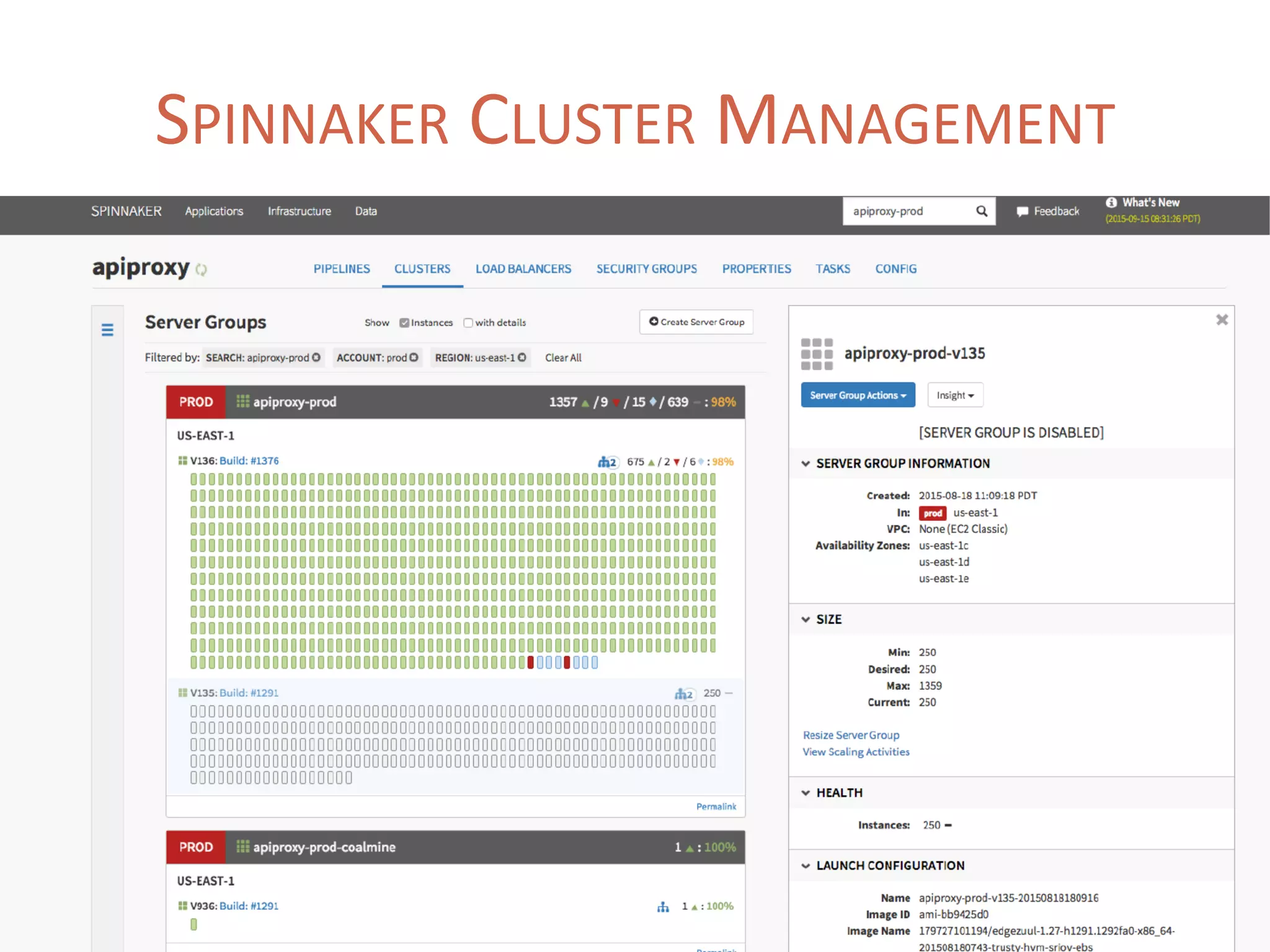 SPINNAKER CLUSTER MANAGEMENT
 