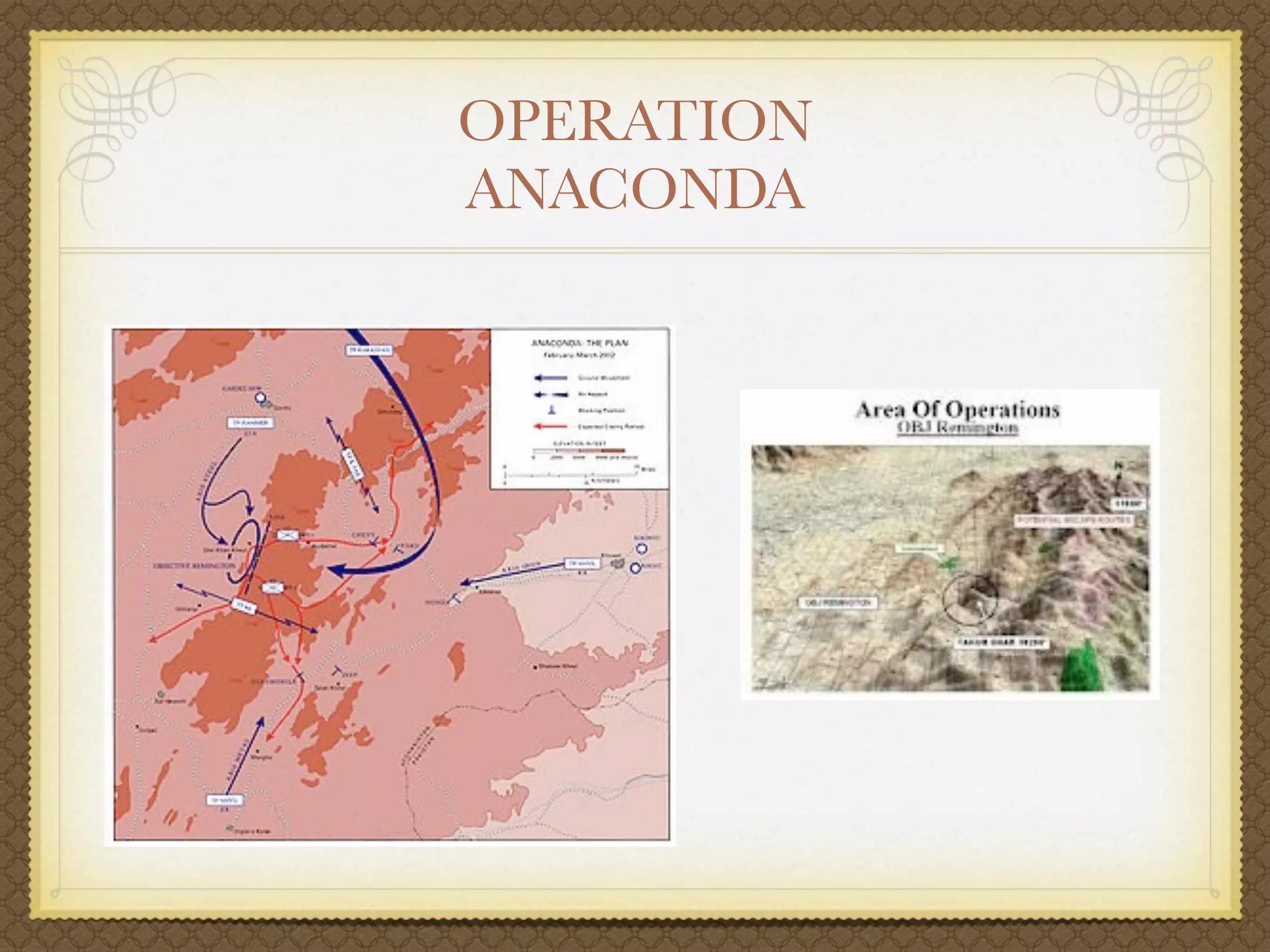 OPERATION
ANACONDA
 