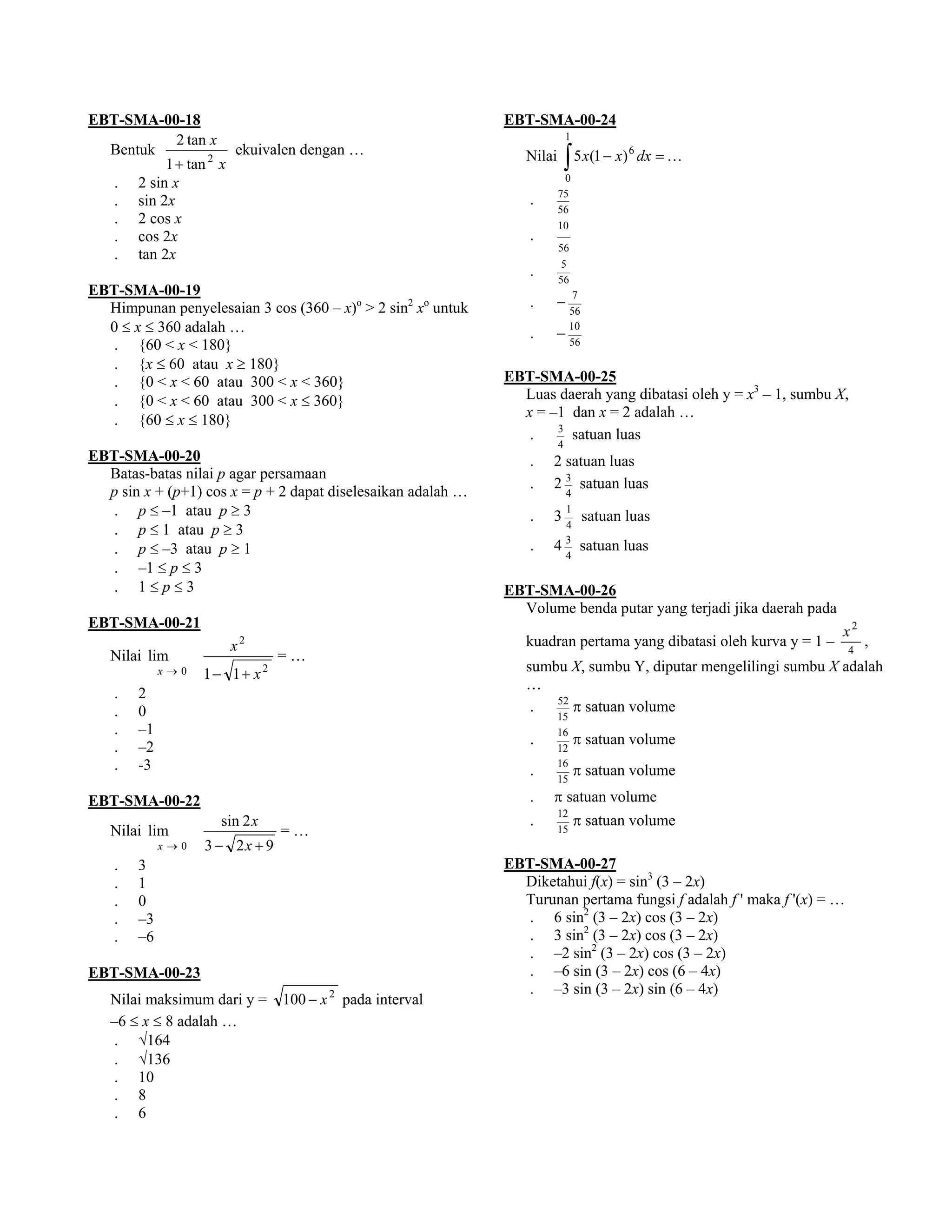 2000 matematika | PDF