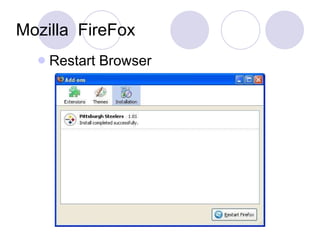 Mozilla  FireFox Restart Browser 
