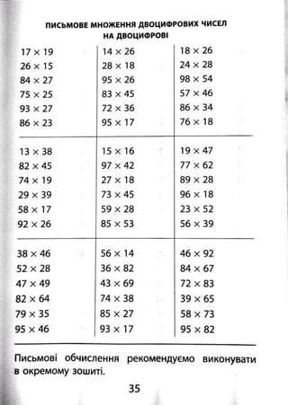 2000 вправ та завдань з математики 4 клас