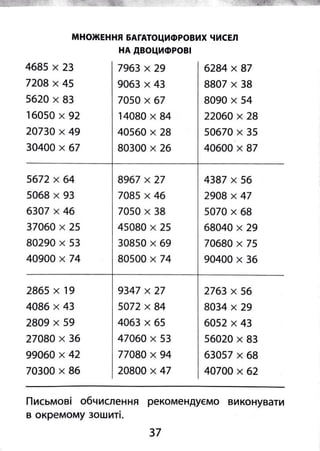 2000 вправ та завдань з математики 4 клас