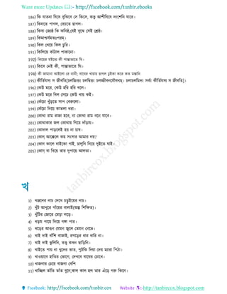 Want more Updates 
http://tanbircox.blogspot.com
186) রক োেনা রবরষ বুরঝরব তি রকরি, কভু আশ রবরষ দংরশরন োরর
187) রকনরে পােে, তবচরে োেে
188) রকবা তেযষ্ঠ রক করনষ্ঠ,তেই বুরঝ তিই তশ্রষ্ঠ
189) রকমাশ্চেেমেঃপরম্
190) রকে তখরয় রকে চুরর
191) রকরেরয় কােঁ াে পাকারনা
192) রকরয়র মইর য ক পাোভারে রঘ
193) রকরি তনই ক , পাোভারে রঘ
194) ক োমানা আইরো তর নান ; বারঘর খাচায় োেে েু ইকা করর কে মস্তারন
195) ক রেেেিয ি ে বরে[চেরিিং চেরিিং চেজ্জ বনরেৌবনম্ চোচেরমদং িবেং ক রেেেিয ি ে বরে]
196) তকউ মরর, তকউ হরর হরর বরে
197) তকউ মরর রবে তিরচ তকউ খায় কই
198) তকেঁরচা খুেঁররে িাপ তবরুরো
199) তকেঁরচা রদরয় কােো রা
200) তকাথা রাম রাো হরব, না তকাথা রাম বরন োরব
201) তকাথাকার েে তকাথায় রেরয় দােঁরায়
202) তকাদাে পাররেই হয় না চাষ
203) তকান্ আরক্করে কয় িংিার আমার নয়?
204) তকান কারে নাইরকা োই, চােুরন রনরয় দুইরে োই
205) তকান্ বা রবরয় োর দুপারয় আেো
1) খঞ্জরনর নাচ তদরখ চরু ইরয়র নাচ
2) খুেঁি আখুরর োেঁরয়র বাোই(অল্প রশরক্ষে)
3) খুেঁরির তোরর তমরা েরর
4) খরম পারয় রদরয় েঙ্গা পার
5) খররর আগুন তেমন জ্বরে তেমন তনরভ
6) খাই দাই বােঁরশ বাোই, রেররর ার ারর না
7) খাই দাই ভু রেরন, েত্ত্ব কখন োরররন
8) খাইরে পায় না খুরদর ভাে, পুিরক রদয়া তদয় মযারা রপ া
9) খাওয়ারব হারের তভারে, তদখরব বারঘর তচারখ
10) খােনার তচরয় বােনা তবরশ
11) খারচ্ছে োেঁরে োেঁে বুরন,কাে কাে হে োর এেঁরর েরু রকরন
 