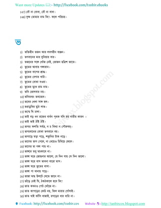 Want more Updates 
http://tanbircox.blogspot.com
147) তবৌ না তবাবা, তবৌ না বাবা
148) বৃক্ষ তোমার নাম রক?- িরে পররচয়
1) ভরিহ ন ভেন আর েবণহ ন বযঞ্জন
2) ভেবারনর মার দুরনয়ার বার
3) ভেরনর িরঙ্গ তখােঁে তনই, তভােন েরিশ োরে
4) ভূ রের আবার েঙ্গাস্নান
5) ভূ রের বারপর শ্রাে
6) ভূ রের তবোর খািা
7) ভূ রের তবাঝা বওয়া
8) ভূ রের মুরখ রাম নাম
9) ভরব তভােবার নয়
10) ভরবেবযং ভবরেযব
11) ভরবর তখো িাঙ্গ হে
12) ভরাডু রবর মু া োভ
13) ভরস্ম রঘ োো
14) ভাই বর ন ররির বা েঁন পৃথক েরদ হয় নার র কারন
15) ভাই ভাই ােঁই ােঁই
16) ভােযং িেরে িবেি, ন চ রবদযা ন তপৌরুষম্
17) ভােযবারনর তবাঝা ভেবারন বয়
18) ভাোরর মরা পরর, শকু রনর িাক নরর
19) ভারের ভাে তপরে, না তখরয়ও রচরবরয় তিরে
20) ভারের মা েঙ্গা পায় না
21) ভাঙ্গরব েবু মচকারব না
22) ভাঙ্গা ঘরর তোেনার আরো, তে রদন োয় তি রদন ভারো
23) ভাঙ্গা ঘরর বাি ভাবনা বাররা মাি
24) ভাঙ্গা ঘরর ভূ রের বািা
25) ভাঙ্গা পা খানায় পরর
26) ভাো মাে উেরি তখরে োরন না
27) ভােঁরর তনই রঘ, ক কারে হরব রক?
28) ভাে কখনও তপি তখােঁরে না
29) ভাে কাপররর তকউ নয়, রকে মারার তোেঁিাই
30) ভাে খাই কােঁরি বাোই, রেররর ার ারর না
 