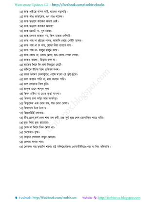 Want more Updates 
http://tanbircox.blogspot.com
31) ভাে খাইরে বািন নাই, থারের েরােরর
32) ভাে খাও ভাোররর, গুণ োও নারঙ্গর
33) ভাে েরারে কারকর অভাব তনই
34) ভাে েরারে কারকর অভাব?
35) ভাে তোরি না- দু তরাে
36) ভাে তদবার ভাোর নয়, রকে মারার তোেঁিাই
37) ভাে পায় না কু েঁররর নাের, আমারন তখরয় তপিিা ডাের
38) ভাে পায় না চা খায়, তহাডা রনয়া হােরে োয়
39) ভাে পায় না- োেুন োেুন করর
40) ভাে তরারচ না, তরারচ তমায়া, মণ্ড তরারচ তপায়া তপায়া
41) ভােও ভারো , রচরাও মন্দ না
42) ভারের রখরদ রক অনয রকেুরে তমরি
43) ভারবরে উরচে রেে প্ররেজ্ঞা েখন
44) ভারব ডেমে তেোকু রচা, তহরি ম‘তো তর ভু েঁই-েুেঁরচা
45) ভাে কররে পারর না, মন্দ কররে পারর
46) ভাে তোরকর রকে চুরর
47) ভােুক তচরন শােুক িু ে
48) রভক্ষা চাইনা মা তোর কু িা িামো
49) রভক্ষার চাে কােঁরা আর আকােঁরা
50) রভক্ষু রকর এক তদার বন্ধ, শে তদার তখাো
51) রভক্ষায়াৎ চনব চনব চ
52) রভন্নরুরচরহে তোকাঃ
53) ভ ষ্ম,তদ্রাণ,কণে তেে শেয হে রথ , চে িূেে অস্ত তেে তোনারকর পারে বারে
54) ভূ ে রদরয় ভূ ে োরারনা
55) তভক না রনরে রভখ তমরে না
56) তভররণ্ডাও বৃক্ষ
57) তভরার তোয়ারে বােুর তমারে
58) তভোয় িাের পার
59) তভােনং েি কু িারপ শয়নং হট্ট মরন্দরর;মরণং তোমে ে ররঽপরং বা রকং ভরবষযরে
 