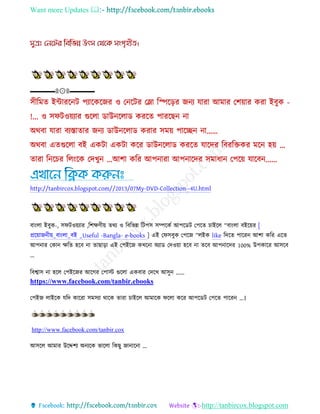 Want more Updates 
http://tanbircox.blogspot.com
▬▬▬▬۩۞۩▬▬▬▬
http://tanbircox.blogspot.com//70/3/02My-DVD-Collection--4U.html
বাংো ইবুক-, িিিওয়যার ,রশক্ষণ য় েথয ও রবরভন্ন রিপি িম্পরকে আপরডি তপরে চাইরে “বাংো বইরয়র [
প্ররয়ােন য়_বাংো_বই _Useful -Bangla- e-books ] এই তিিবুক তপরে “েইক like রদরে পাররন আশা করর এরে
আপনার তকান ক্ষরে হরব না োোরা এই তপইরে কখরনা অযাড তদওয়া হরব না েরব আপনারদর 100% উপকারর আিরব
…
রবশ্বাি না হরে তপইরের আরের তপাস্ট গুরো একবার তদরখ আিুন ……
https://www.facebook.com/tanbir.ebooks
তপইে োইরক েরদ কাররা িমিযা থারক োরা চাইরে আমারক িরো করর আপরডি তপরে পাররন …।
http://www.facebook.com/tanbir.cox
আিরে আমার উরদ্দশয অনযরক ভারো রকেু োনারনা …
 