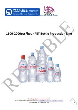 1
1500-2000pcs/hour PET Bottle Production Line
 