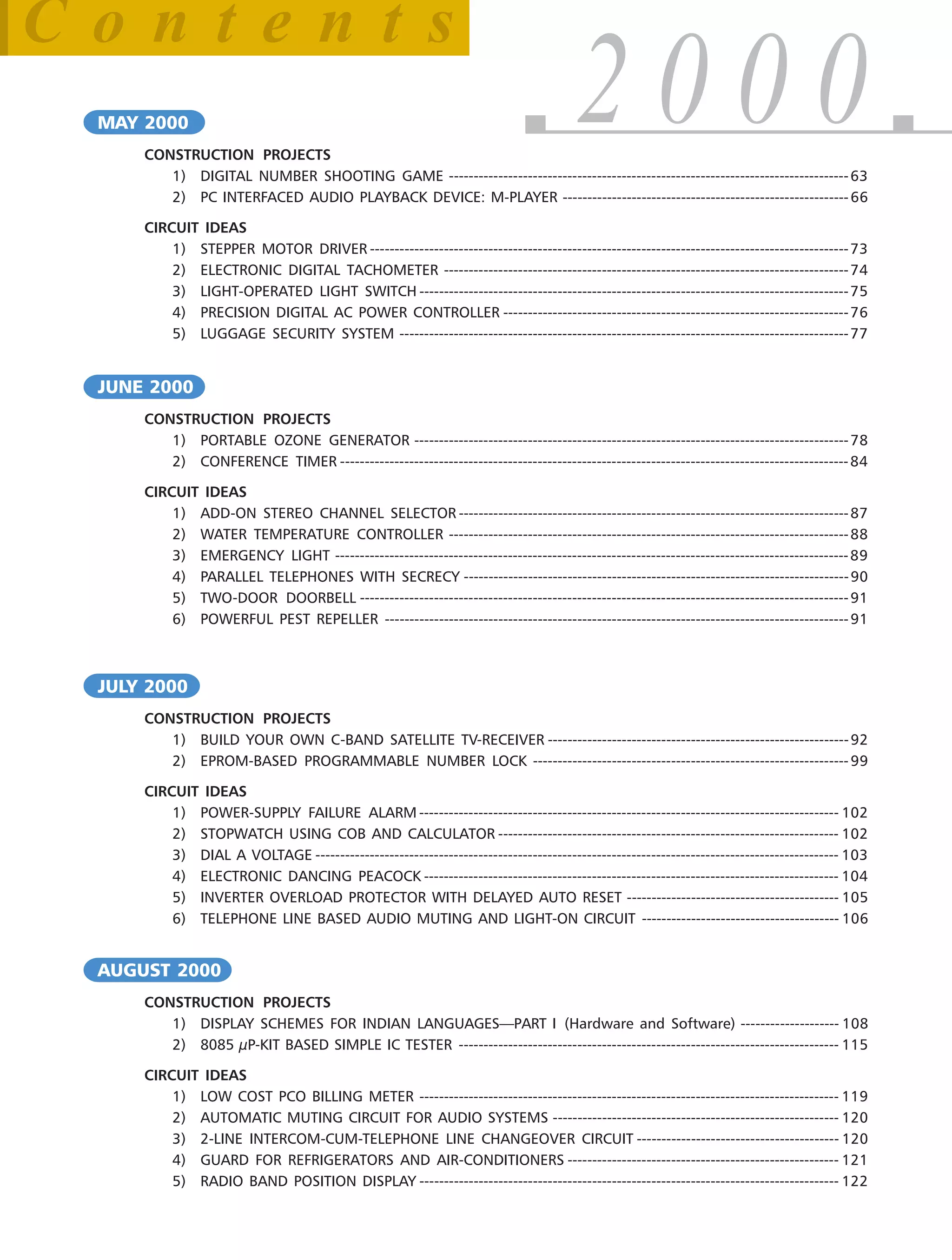 2000 circuit project | PDF