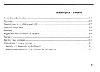 Conseils pour la conduite