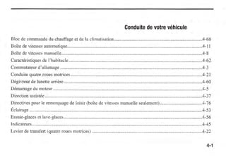 Conduite de votre véhicule