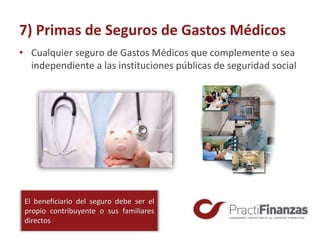 ¿Cuáles son los Gastos Deducibles 2020 para las personas físicas? | PPTX