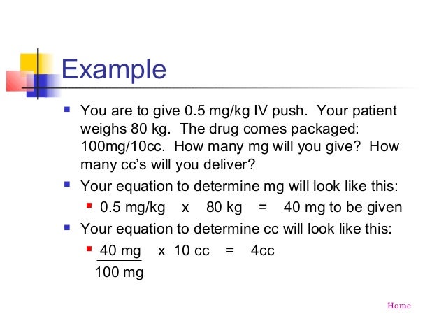how to give valium iv push rate