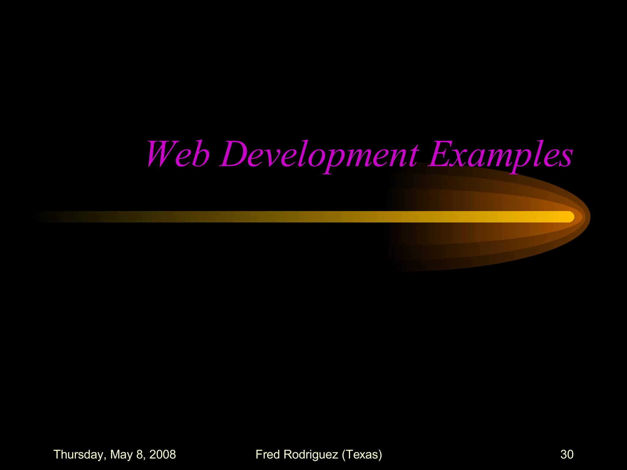 Web Development Examples 