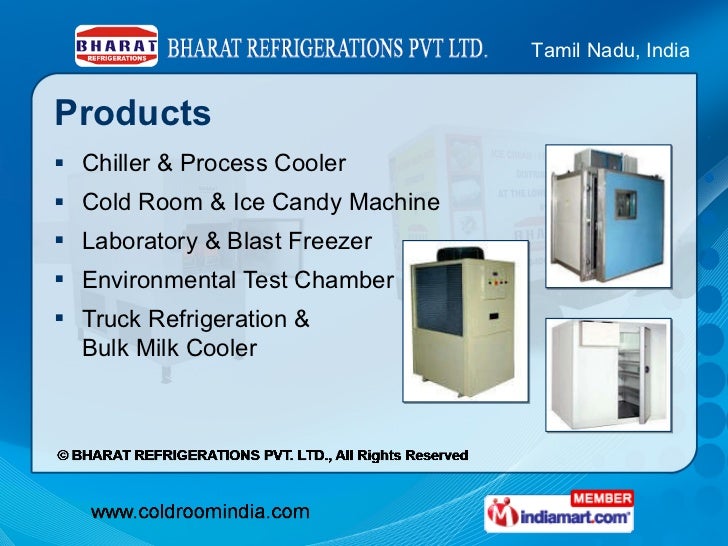 BHARAT REFRIGERATIONS PVT LTD Tamil Nadu india