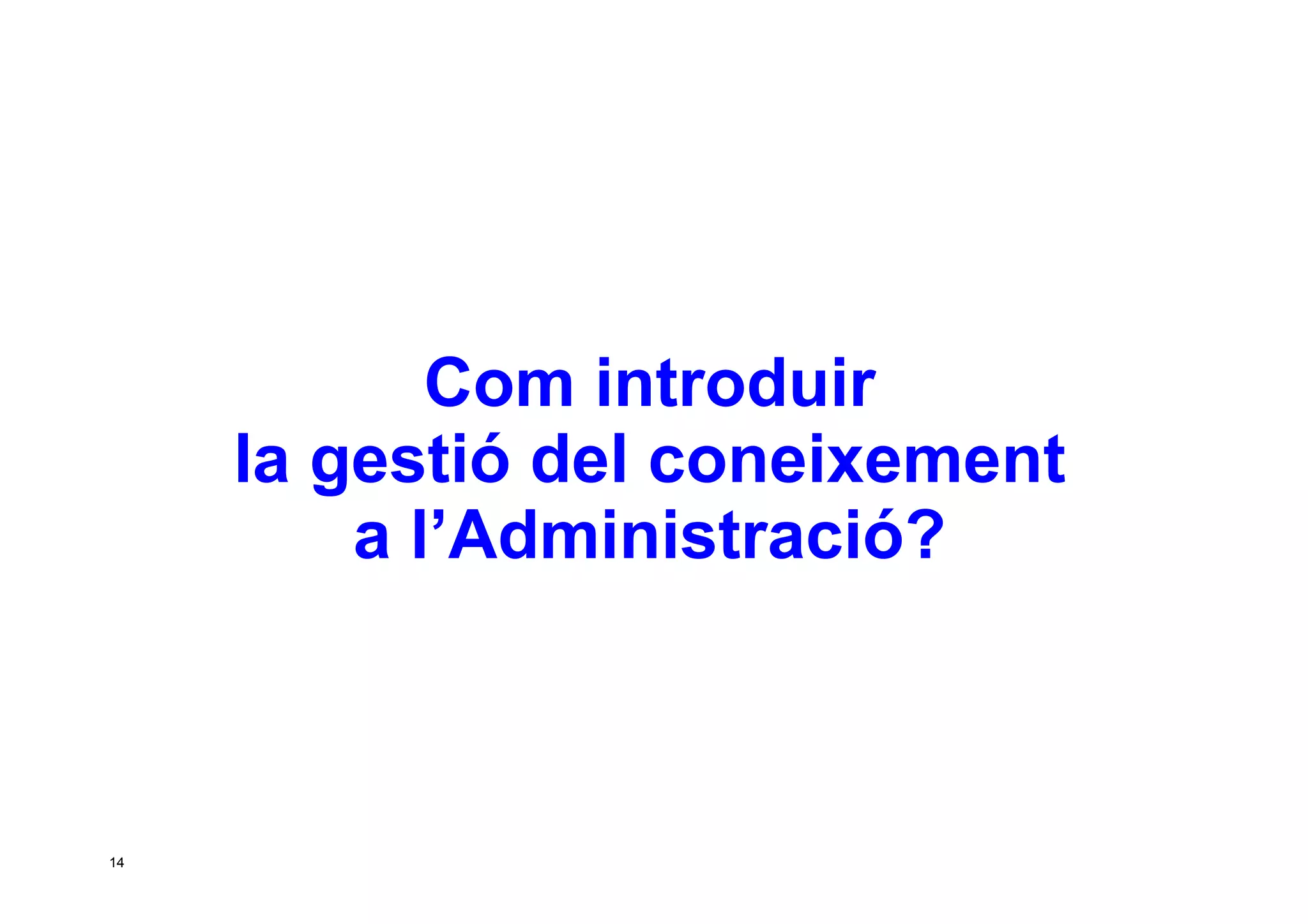 Taller per aprendre a posar en marxa CoP. Jesús Martínez