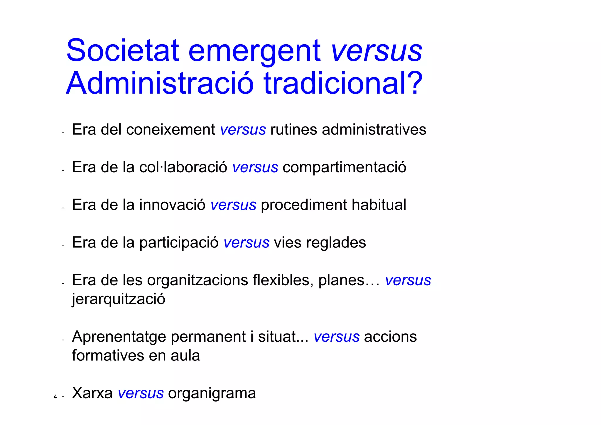 Taller per aprendre a posar en marxa CoP. Jesús Martínez