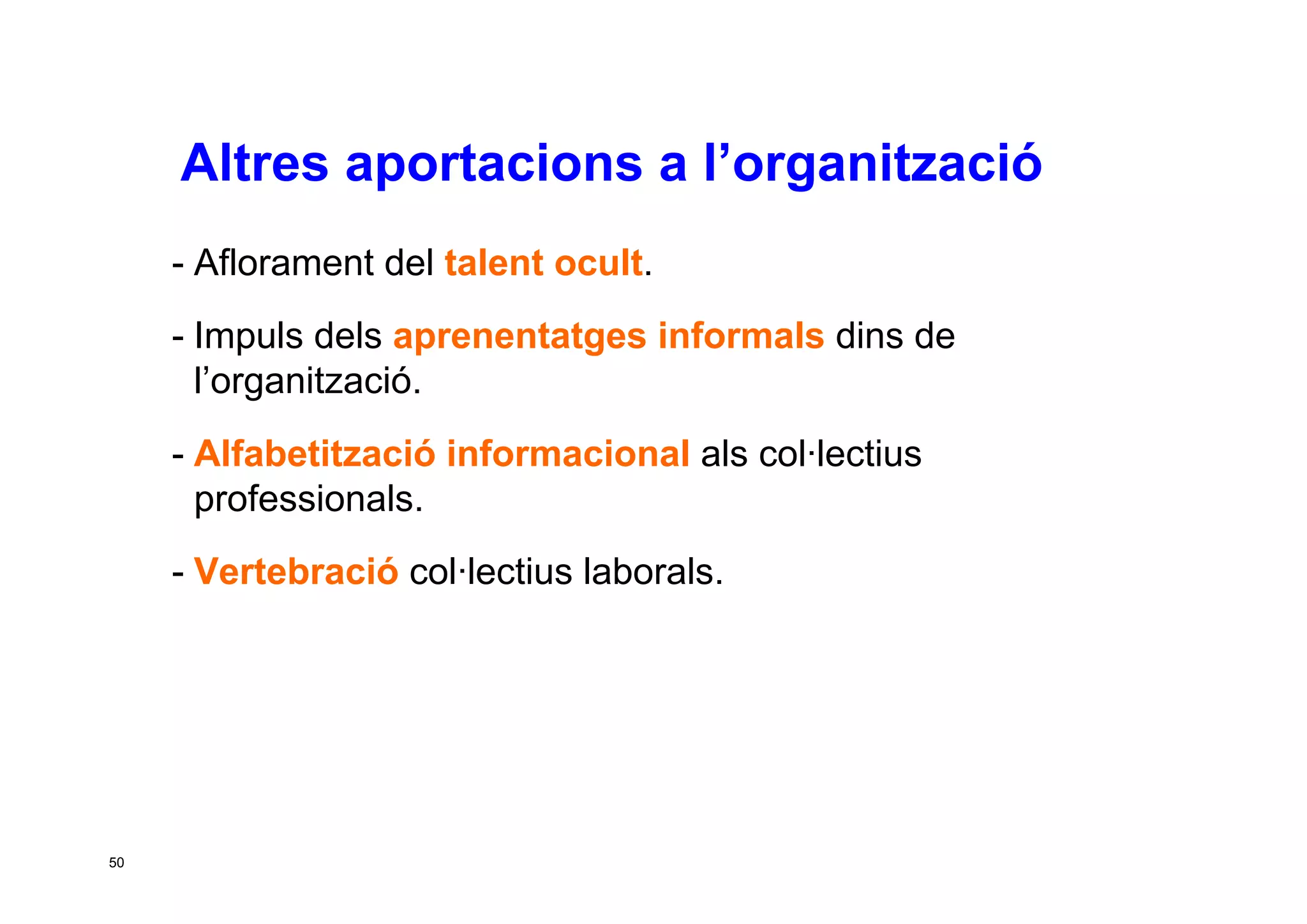 Taller per aprendre a posar en marxa CoP. Jesús Martínez