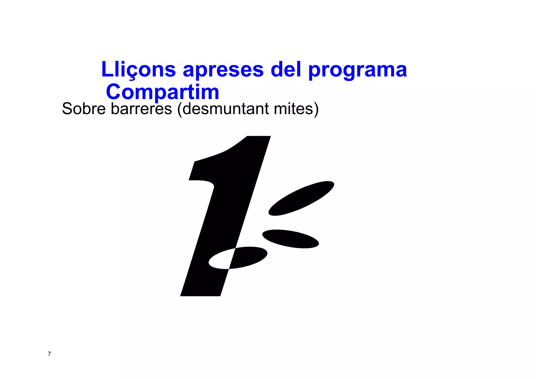 Taller per aprendre a posar en marxa CoP. Jesús Martínez