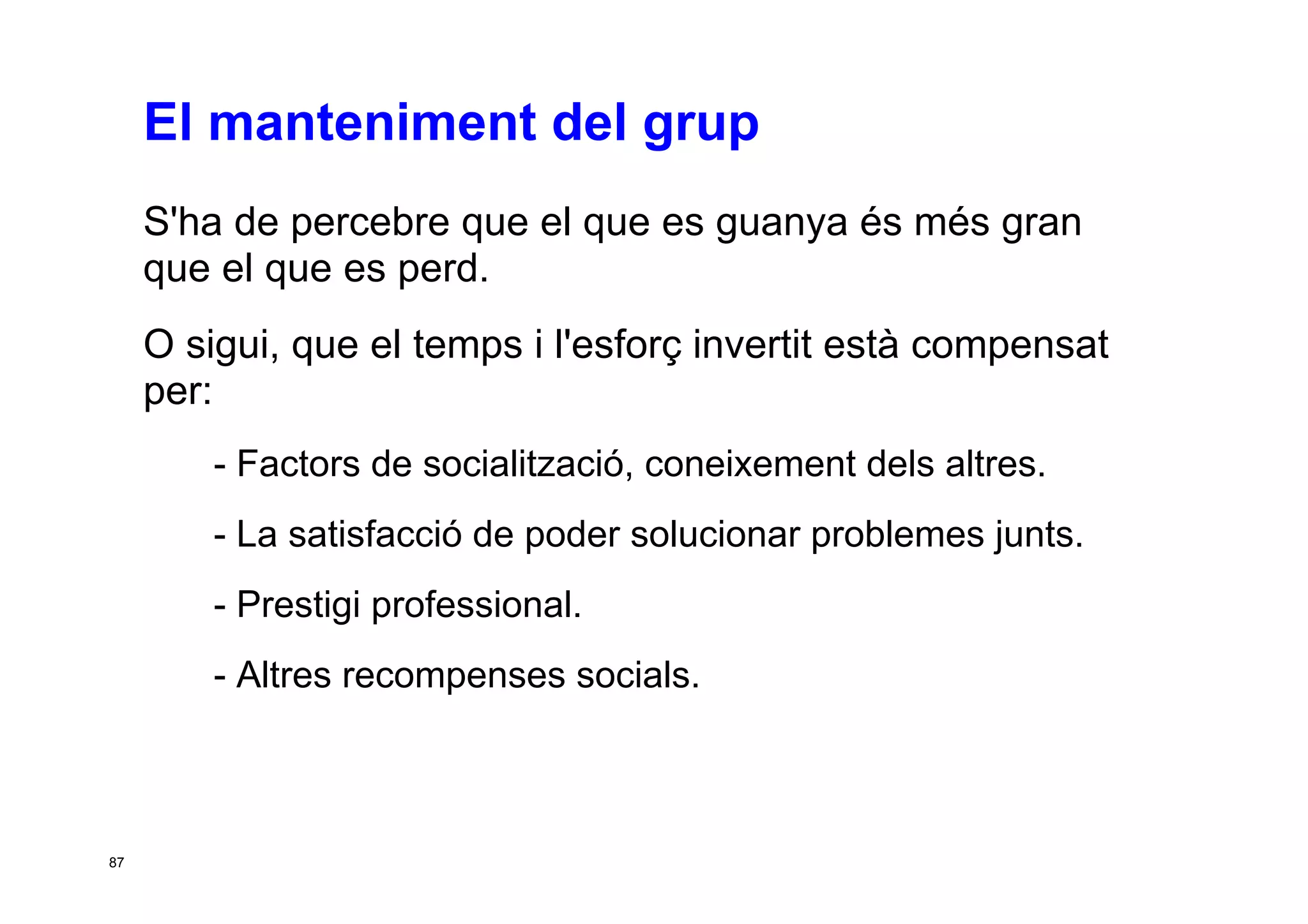 Taller per aprendre a posar en marxa CoP. Jesús Martínez