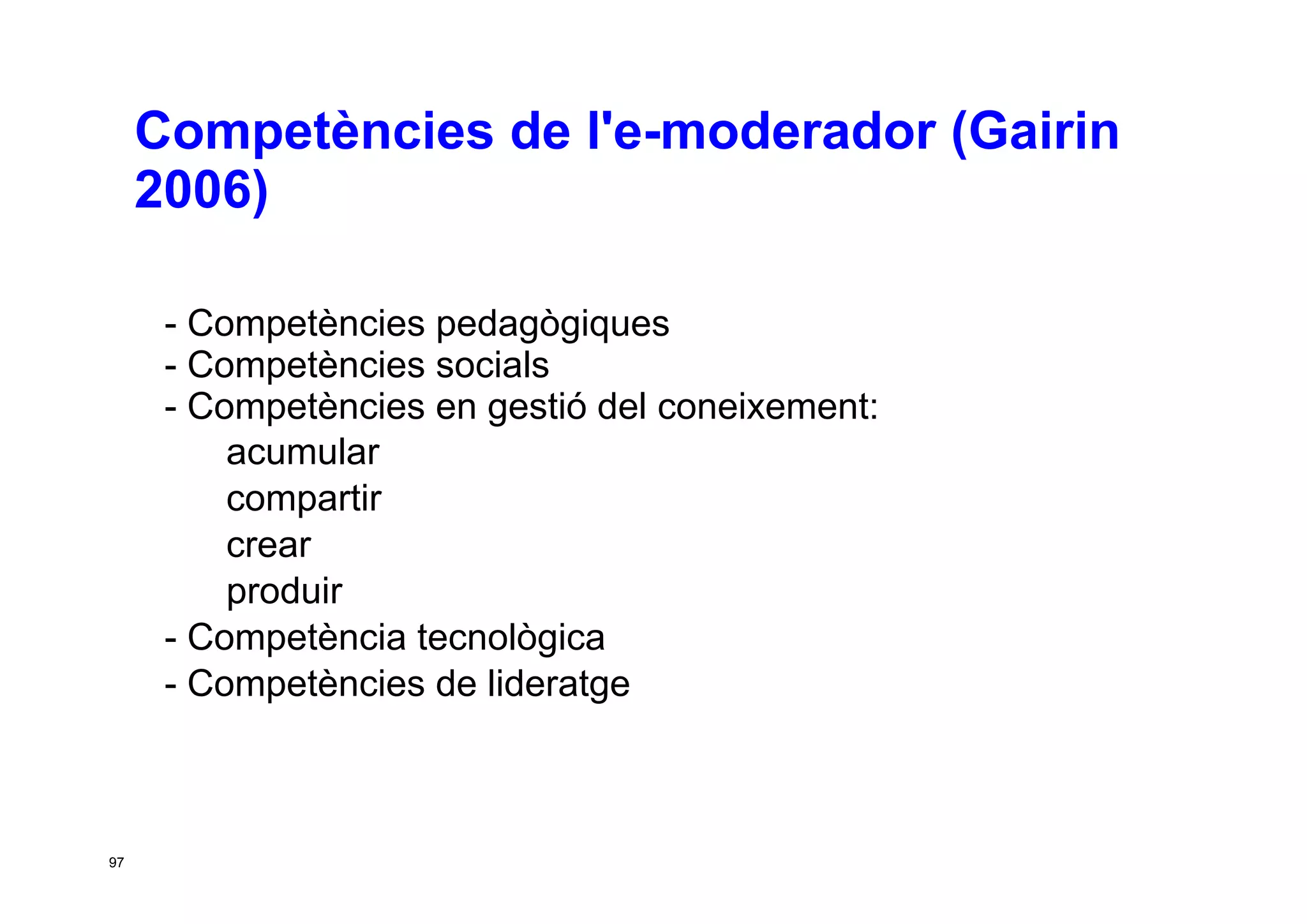 Taller per aprendre a posar en marxa CoP. Jesús Martínez