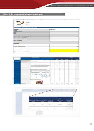 12
Figure 5: Screenshots of the implementation plan
 