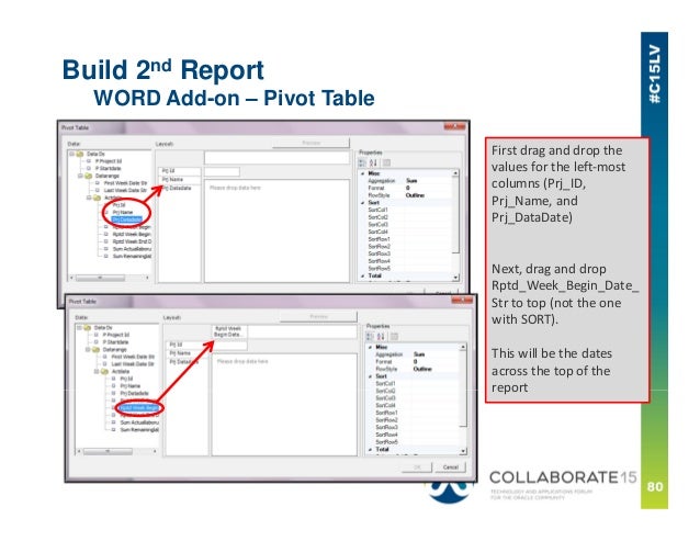 pivottable report word count